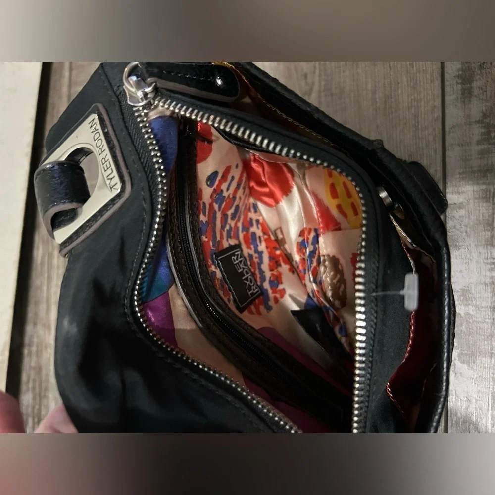 Tyler Rodan black and grey Cross body purse bag